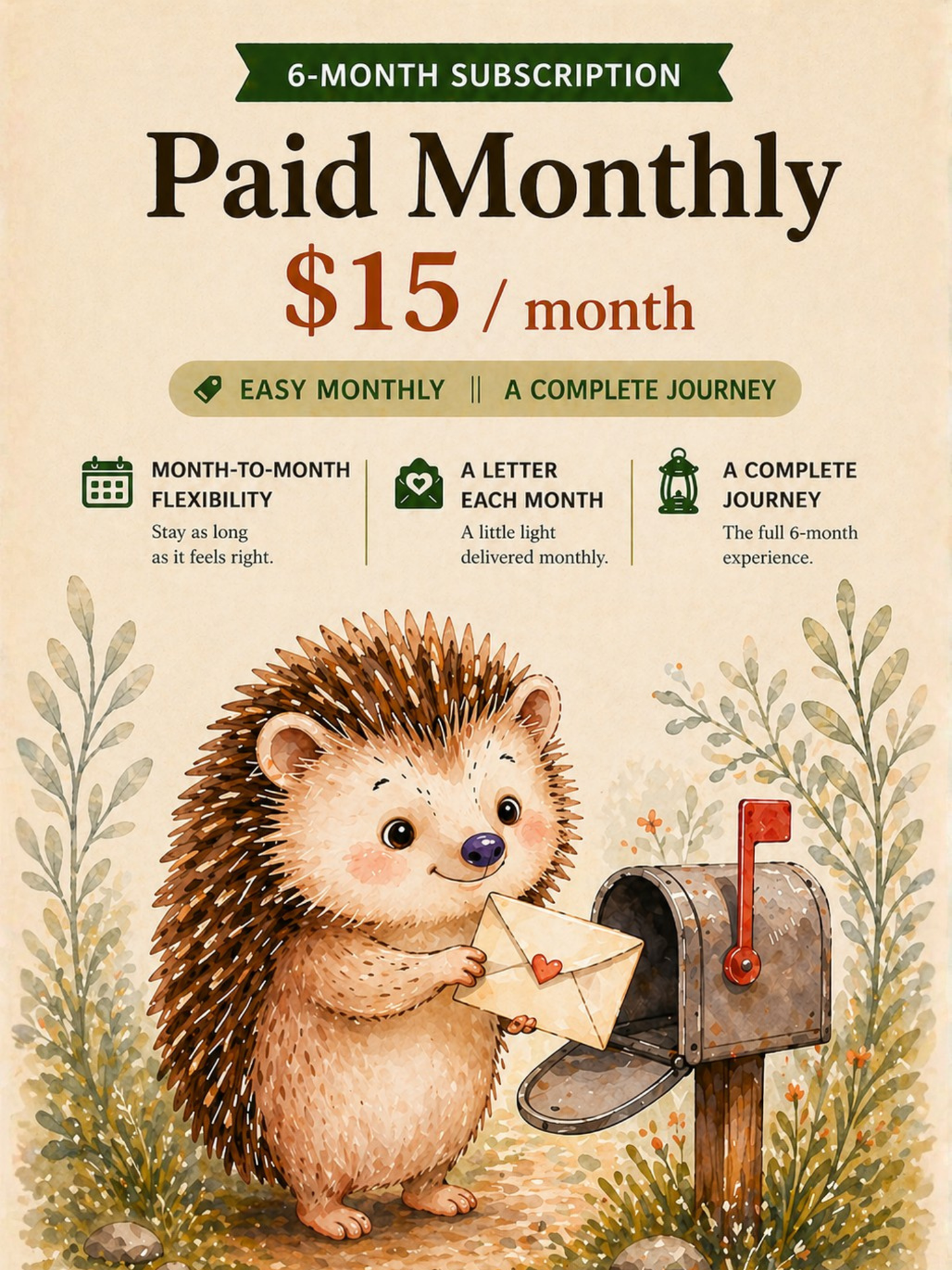 The Little Light Society - 6 Month Subscription (paid monthly)