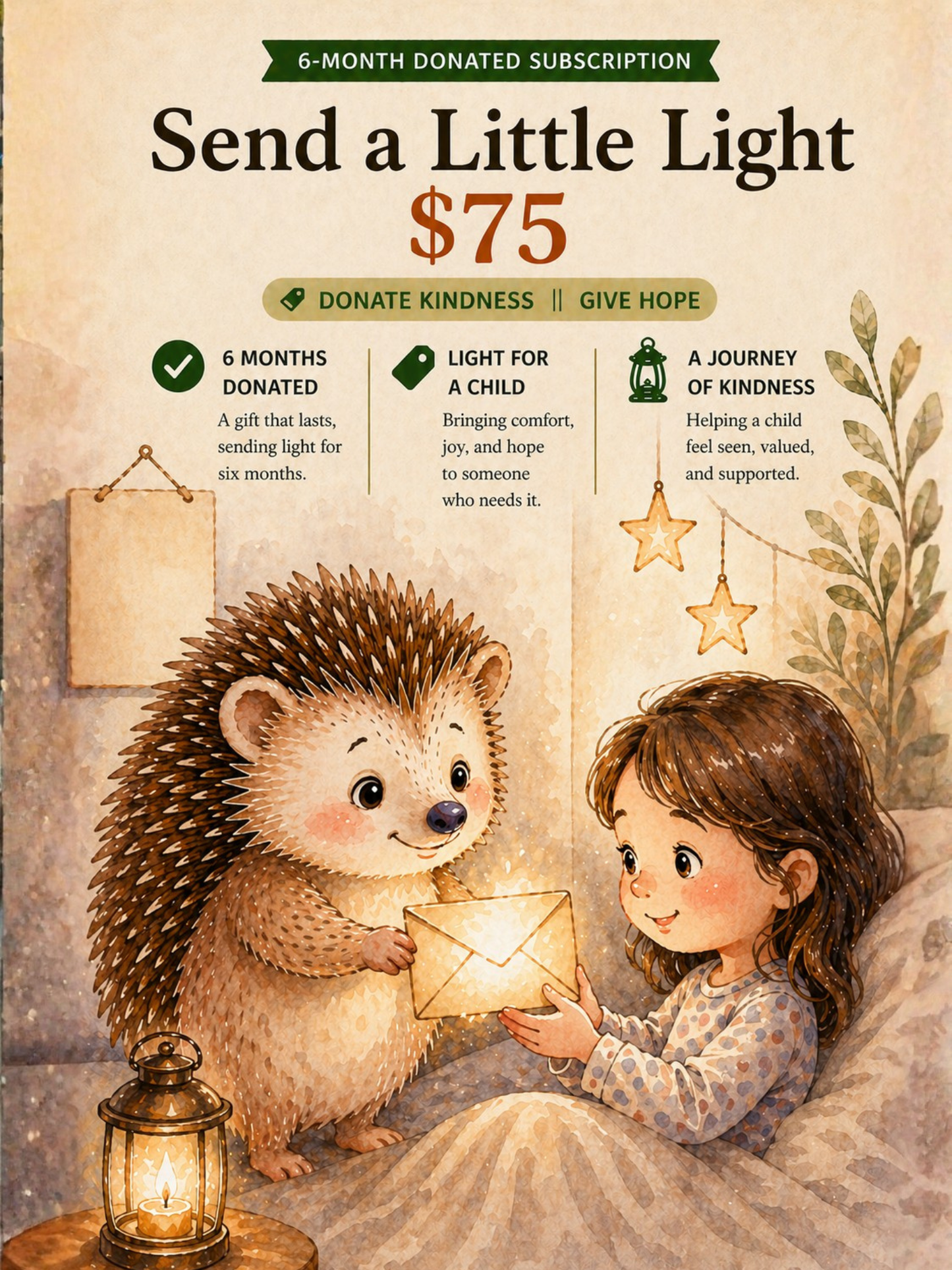 The Little Light Society - 6 Month Donated Subscription