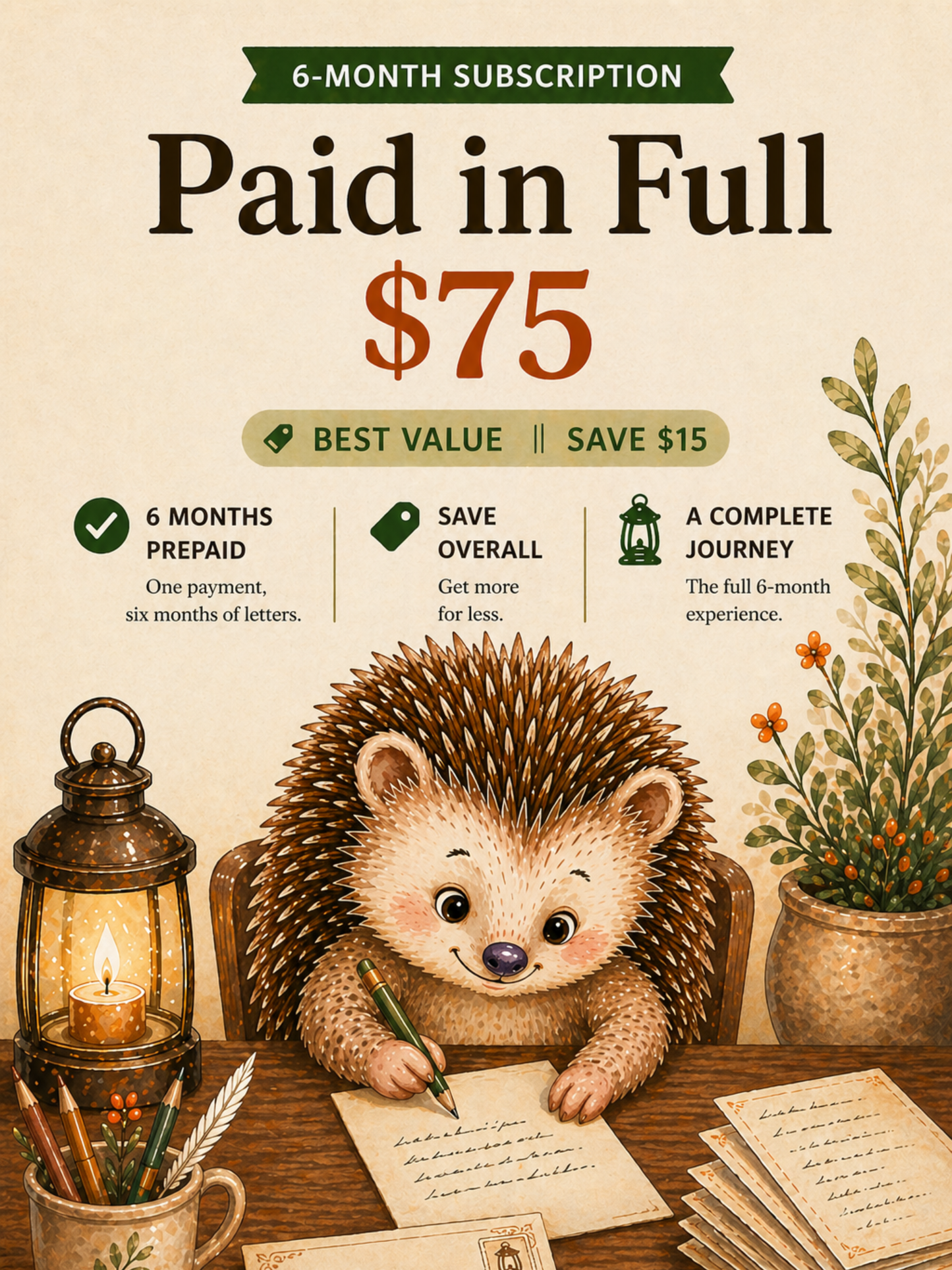 The Little Light Society - 6 Month Subscription (paid in full)